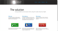 Desktop Screenshot of lightcubesolutions.com